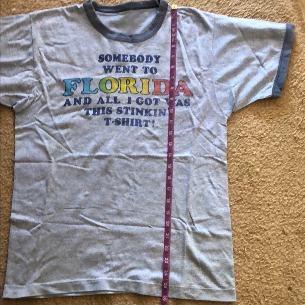 Authentic Vintage 80’s ringer t-shirt from Florida - Picture 7 of 7